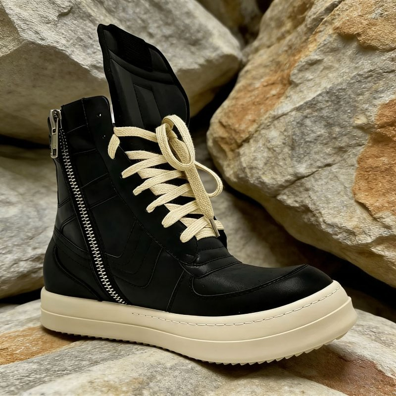 Mens Fashion Trainers - Sepatu Bot Wanita Gaya Jalanan Kulit