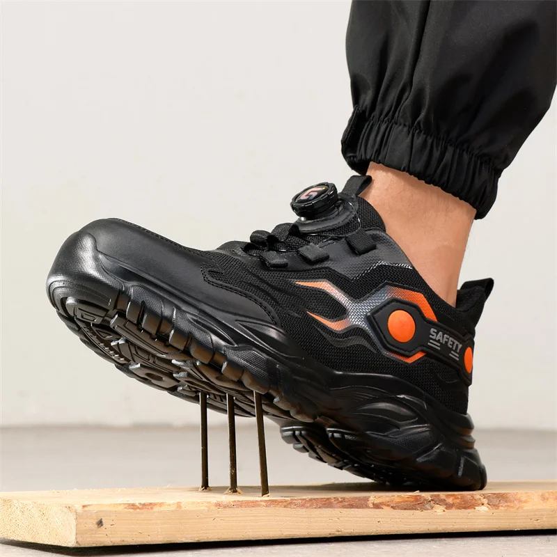 Mens Fashion Trainers - Sepatu Kerja Pria dengan Ujung Baja