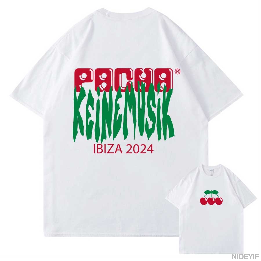Men'S Fashion X - Kaos Katun Vintage Musim Panas Keinemusik