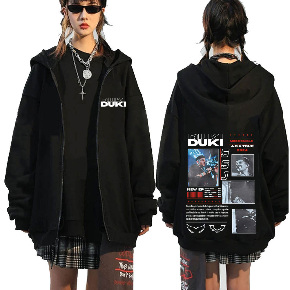 Rapper Duki ADA Tour 2024 Zip  - Mens Fashion Zip Up Hoodies ulasan dan harga