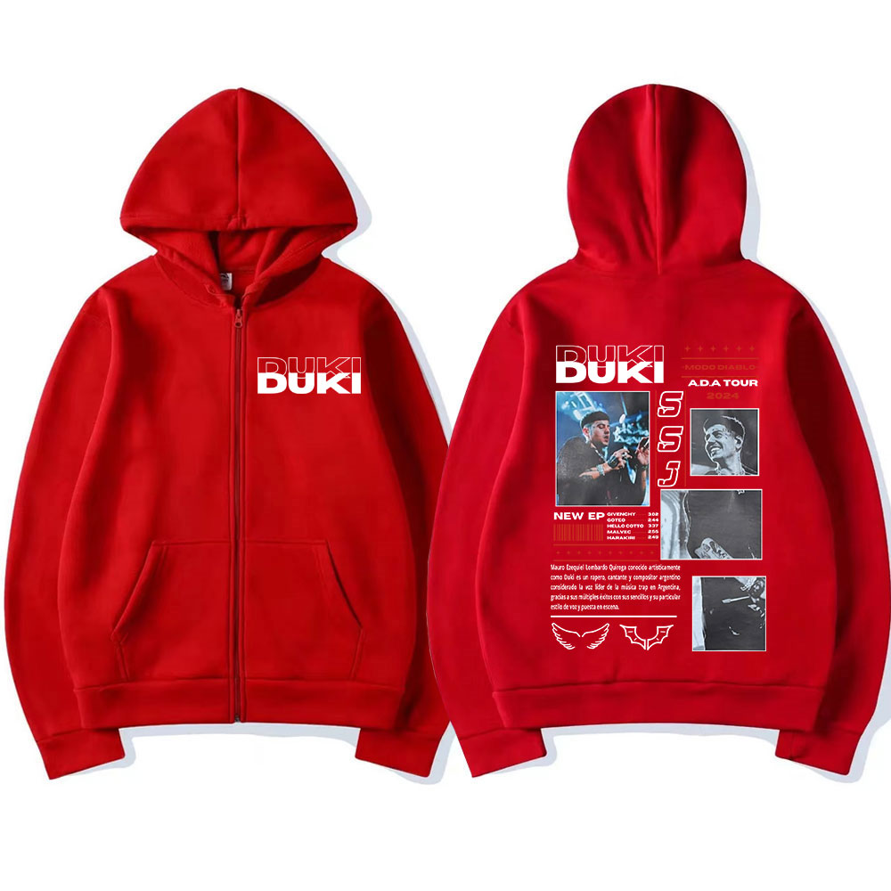 Rapper Duki ADA Tour 2024 Zip  - Mens Fashion Zip Up Hoodies ulasan dan harga