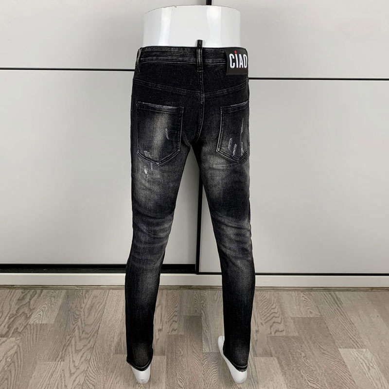 Jeans Hitam Abu-abu Ketat Pria - Men'S Fashion Grey Jeans ulasan dan harga