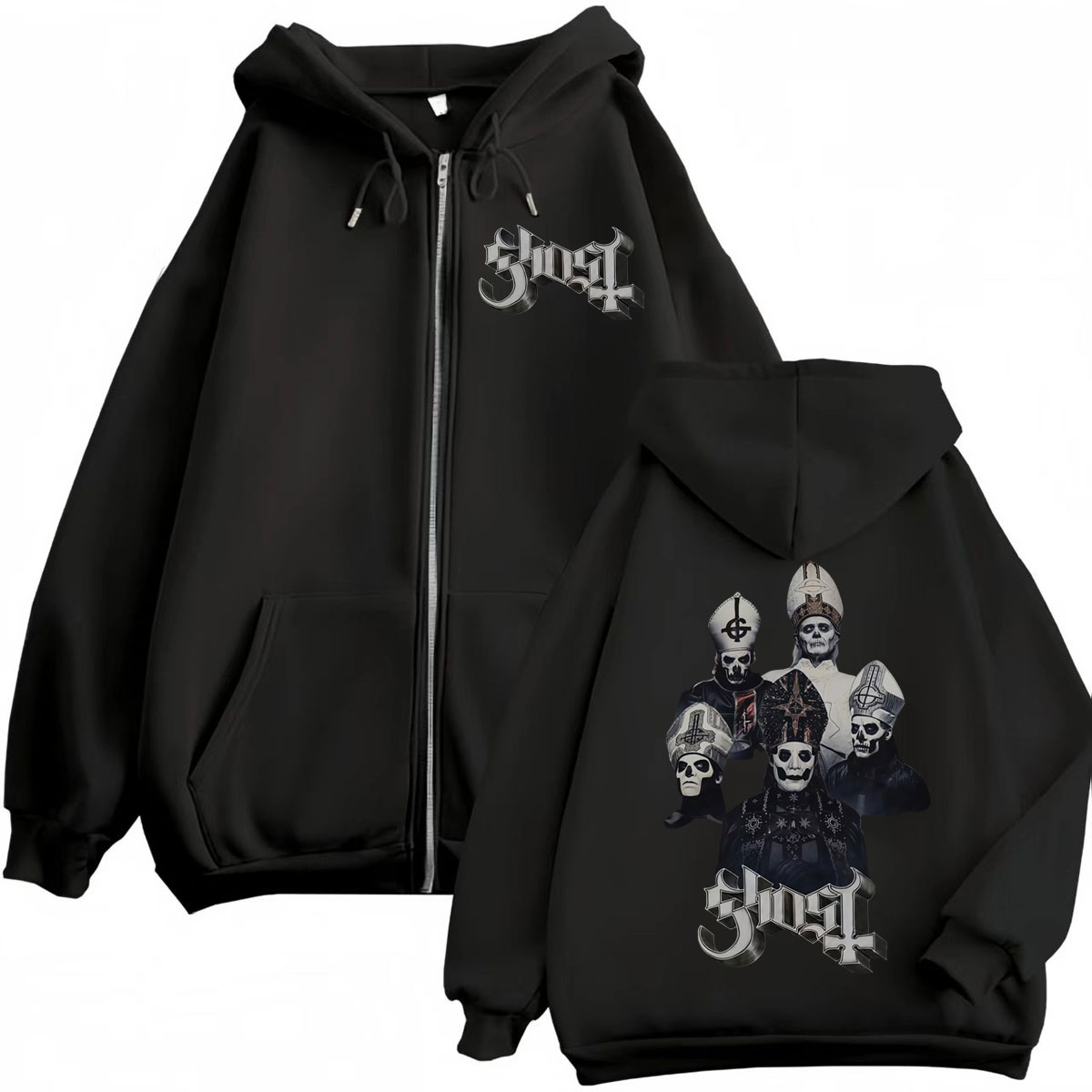Penjualan Panas Hoodie Zipper  - Mens Fashion Zip Up Hoodies ulasan dan harga