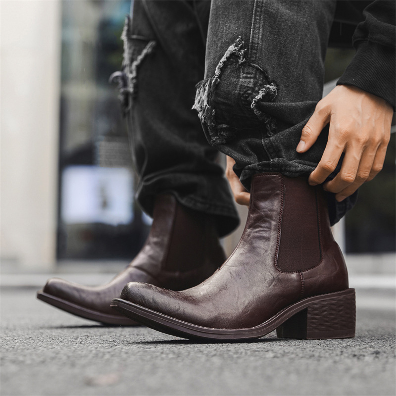 Sepatu bot chelsea tinggi mode - Men'S Fashion News ulasan dan harga