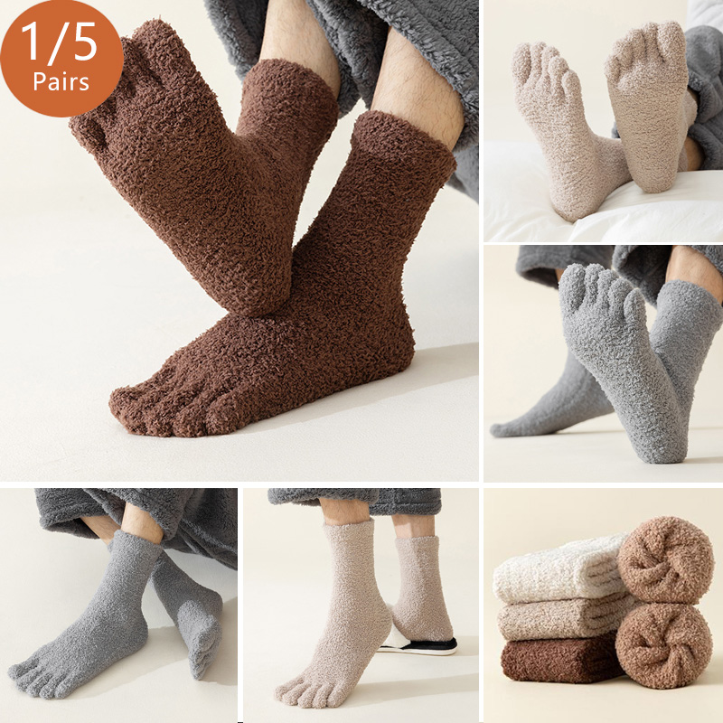 1/5 Pasang Kaus Kaki Jari Kaki - Socks Ankle Men ulasan dan harga